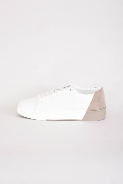Calvin Klein Jeans Est.1978 Sneakers Top Lace In Pelle In White