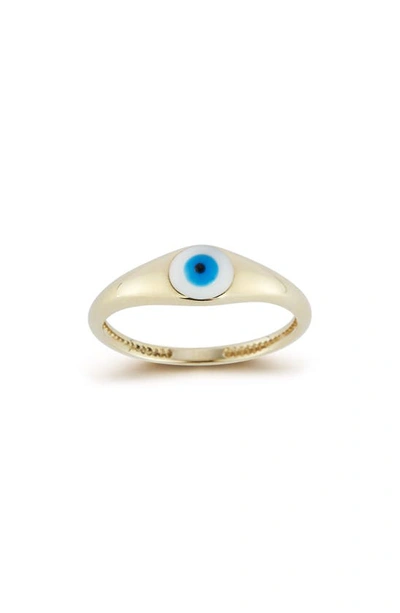 Ember Fine Jewelry 14k Gold Enamel Evil Eye Ring