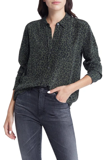 Rails Kate Shirt In Olive Batik Cheetah In Multi