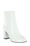 Mia Kymi Block Heel Bootie In White