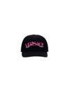 Versace Hats In Nero+fuchsia+argento