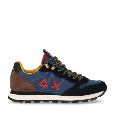 Sun 68 Sun68 Tom Goes Camping Navy Blue Brown Trainer
