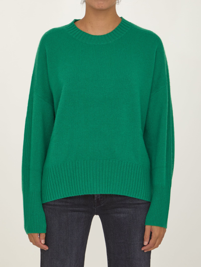 Allude Green Cashmere Sweater