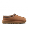 Ugg Tasman Mens Suede Slip On Sheepskin Slippers In Chestnut