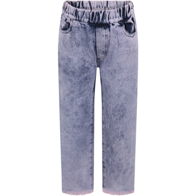 Marques' Almeida Purple Jeans For Kids In Denim
