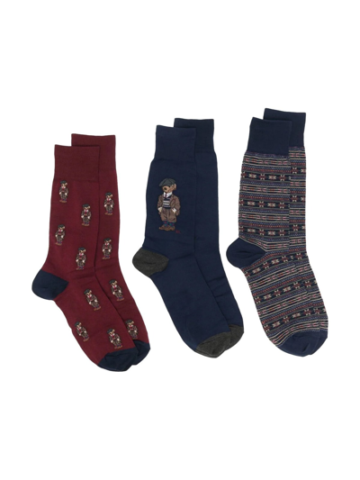 Ralph Lauren Crew Socks Gift Box In Gb Heritage Icons