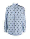 Polo Ralph Lauren Long Sleeve Sport Shirt In Morning Ride