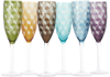 Polspotten Set Of 6 Multicolor Champagne Glasses In Multi