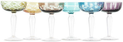 Polspotten Multicolor Cuttings Coupe Glass Set