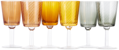 Polspotten Multicolor Library Wine Glasses