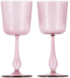 R+D.LAB PINK LUSIA CALICE WINE GLASS SET