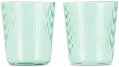 R+d.lab Green Luisa Glasses Set In Jade Green