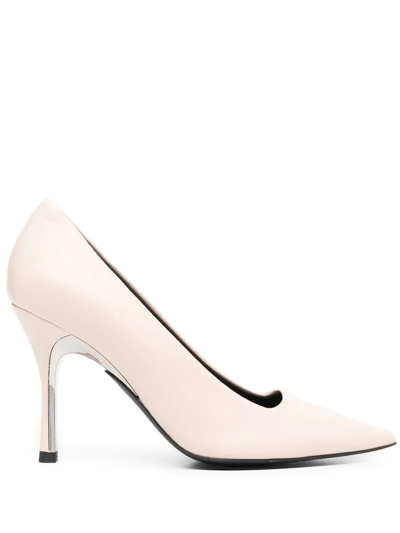 Furla Pointed Toe Pumps In Nude
