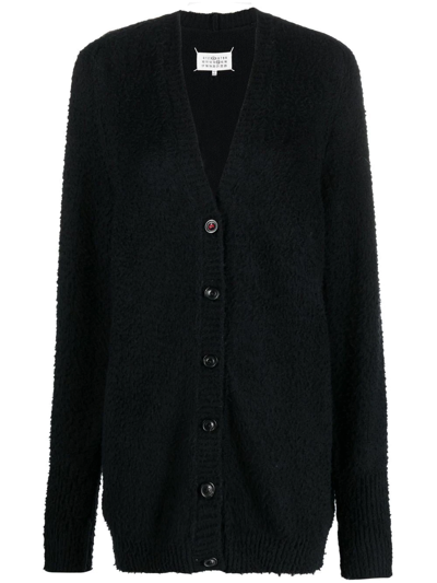 Maison Margiela Button-front Stitched Cardigan In Multi