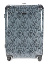 Rebecca Minkoff Pippa 28-inch Snakeskin-print Spinner Suitcase In Black