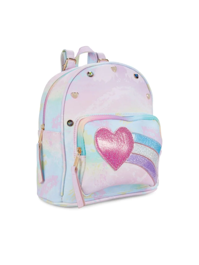 Under One Sky Girl's Shooting Heart Backpack In Rainbow