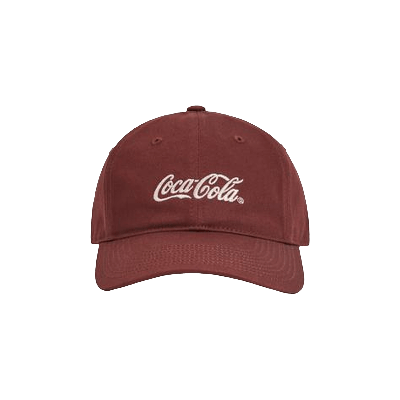 Pre-owned Kith X Coca-cola Logo Cap 'burgundy' In Red