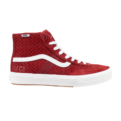 Pre-owned Vans Nj Skateshop X Crockett High Pro 'brick' In Red