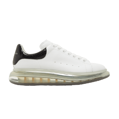 Pre-owned Alexander Mcqueen Oversized Sneaker 'transparent Sole - Snakeskin' In White