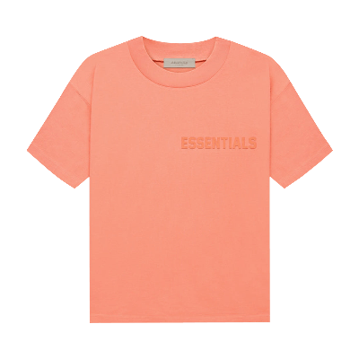Pre-owned Essentials Fear Of God  Short-sleeve Tee 'coral' In Orange