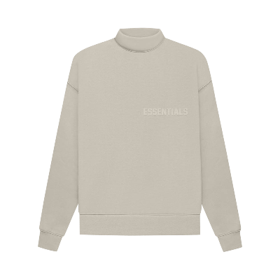 Pre-owned Essentials Fear Of God  Mockneck 'smoke' In Grey