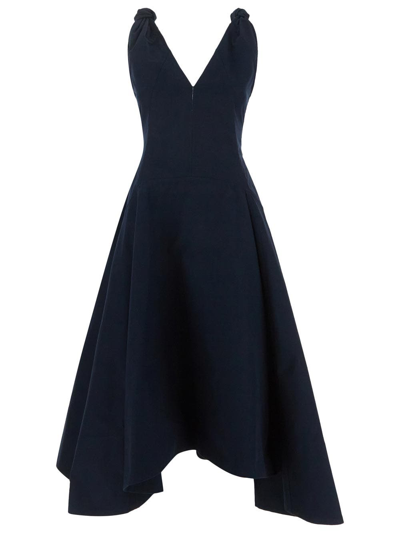 Bottega Veneta V-neck Dress In Black