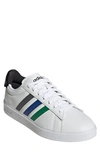 Adidas Originals Grand Court 2.0 Sneaker In Ftwr White / Green / Blue