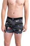 Saxx Boxer Briefs In Get Sharky- Grey