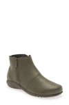 Naot Wanaka Bootie In Soft Green Leather