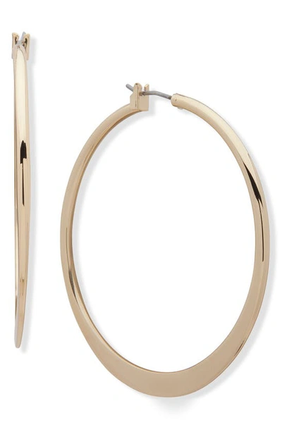 Laurèn Thin Hoop Earrings In Gold