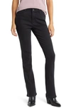 Wit & Wisdom 'ab'solution High Waist Itty Bitty Bootcut Jeans In Bk-black