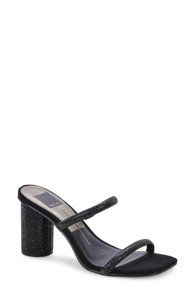 Dolce Vita Women's Noles Embellished Slip On High Heel Sandals In Black