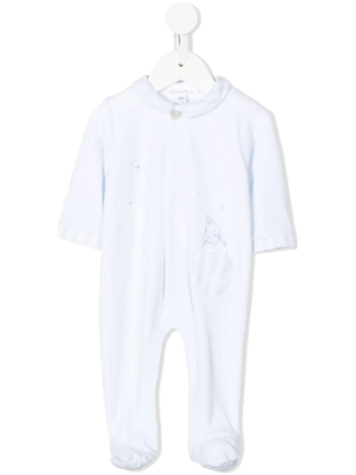 Tartine Et Chocolat Babies' Bunny Pocket All-in-one (0-18 Months) In Blue