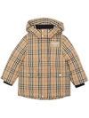 BURBERRY VINTAGE CHECK HOODED PUFFER JACKET