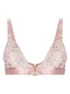 Bordelle Vita Lace Triangle Bra In Pink