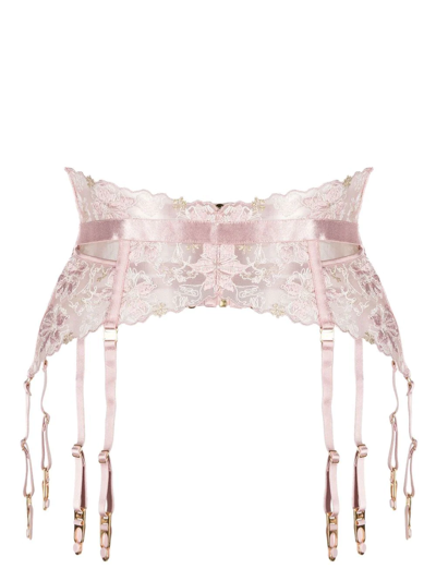pastel pink garter belt Spiky Heart Garter Belt Spiked Goth main image 0