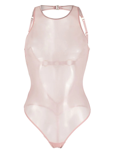 Bordelle Kora Sheer Body In Pink