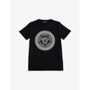 Versace Kids' Medusa-print Cotton-jersey T-shirt 4-14 Years In Nero+bianco