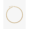 Monica Vinader X Kate Young Tennis Necklace In Gold