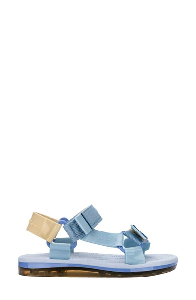 Melissa Papete Rider Sandal In Blue/ Yellow