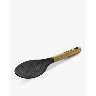 Staub Branded Wood And Silicone Rice Spoon 22cm