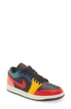 Jordan Air  1 Low Se Basketball Sneaker In Black/ Red/ Taxi/ French Blue