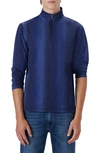 Bugatchi Ooohcotton® Quarter Zip Pullover In Midnight