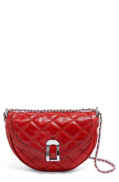 Aimee Kestenberg You're A Star Leather Crossbody Bag In Corvette Red Quilted