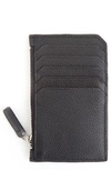 Royce New York Personalized Card Case In Black- Deboss