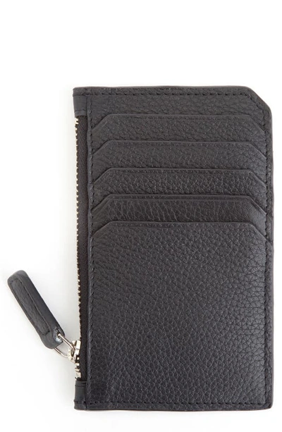 Royce New York Personalized Card Case In Black- Deboss