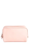 Royce New York Personalized Zip Toiletry Bag In Light Pink - Gold Foil