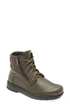 Naot Castera Quilted Bootie In Soft Green Leather