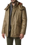 Marc New York Men's Oxley Tumbled Resin Parka Jacket In Birch