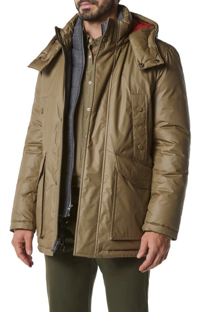 Marc New York Men's Oxley Tumbled Resin Parka Jacket In Tan/beige